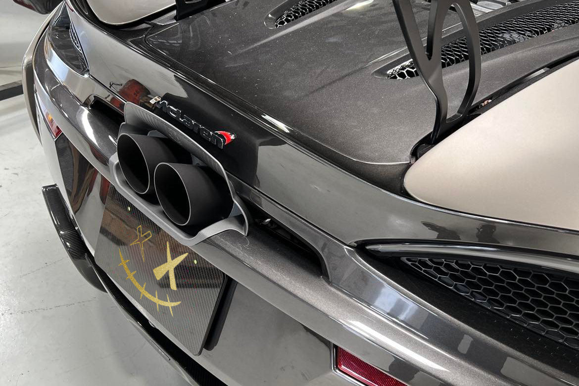 Voodoo Design McLaren 570S / 570GT Center Exit Exhaust (P1 GTR Style)